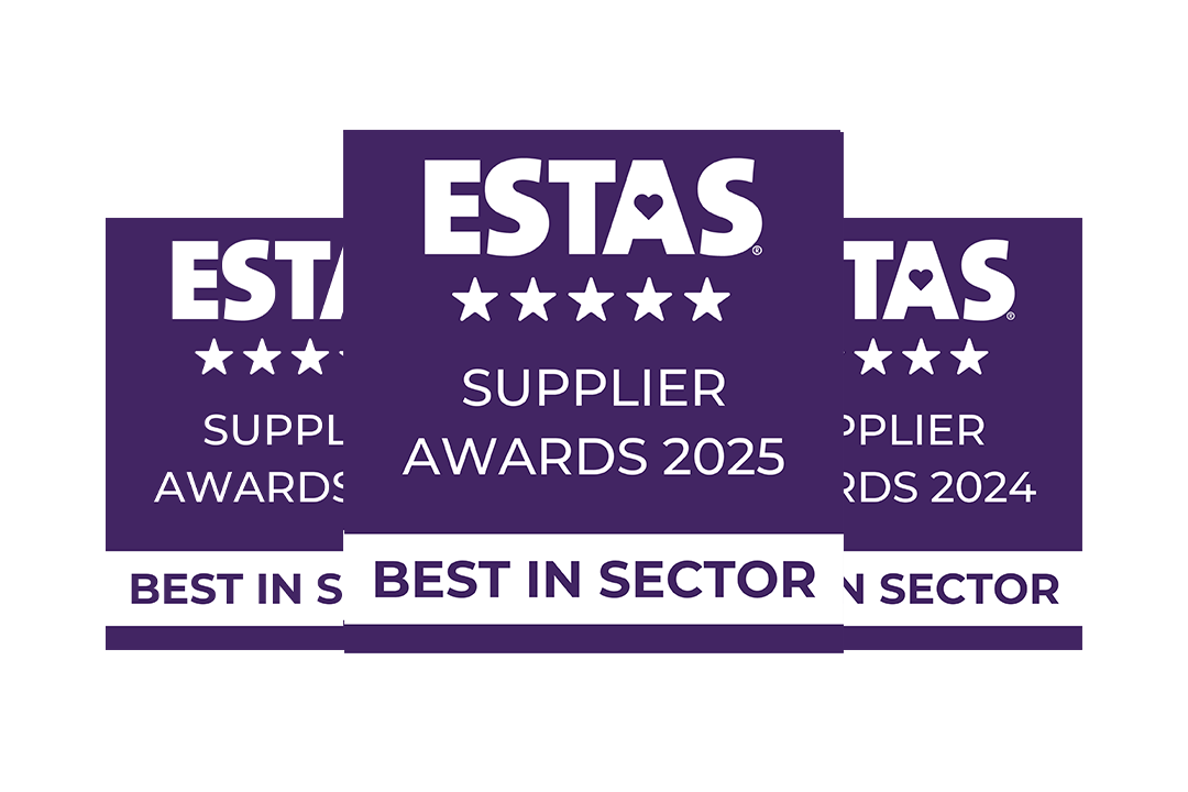 Three ESTAS awards for best in sector.